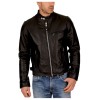 Men Leather Biker Jacket Slim Fit Motorcycle Genuine Lambskin Jacket 